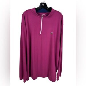 PROUD 90 1/4 ZIP Performance PULLOVER, SIZE: 3X COLOR: PINK Golf